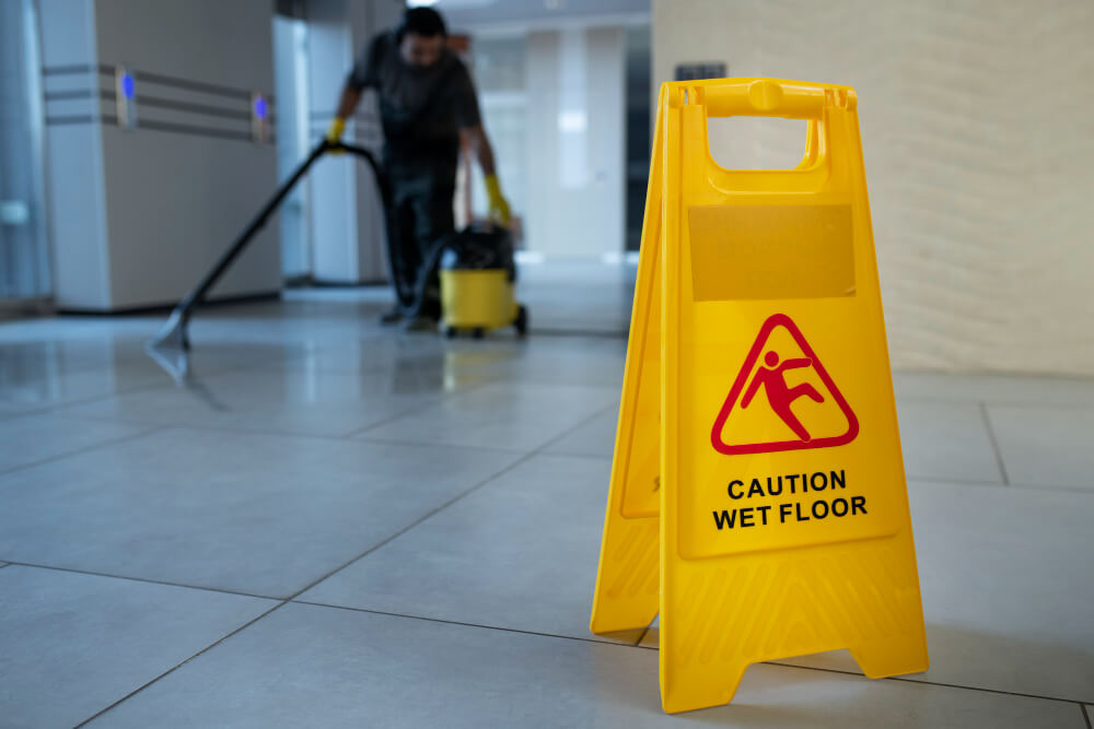 caution wet floor